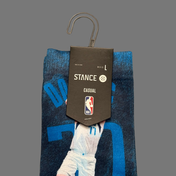 Stance NBA Dallas Mavericks Scratch Player Large Crew Socks Luka Doncic NWT - Picture 2 of 6